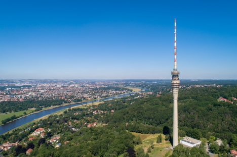 Agentur, Verlag und Tourismuszentrale betreiben Dresdner Fernsehturm - Der Dresdner Fernsehturm soll eine Erlebnisplattform werden - Foto: Deutsche Funkturm